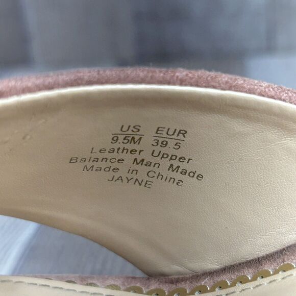 Sam Edelman Jayne Women's 9.5 Platform Block High Heel Sandals Suede Dusty Rose - Picture 12 of 12